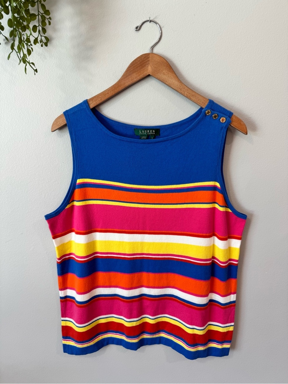 Lauren Ralph Lauren Multicolor Striped Tank